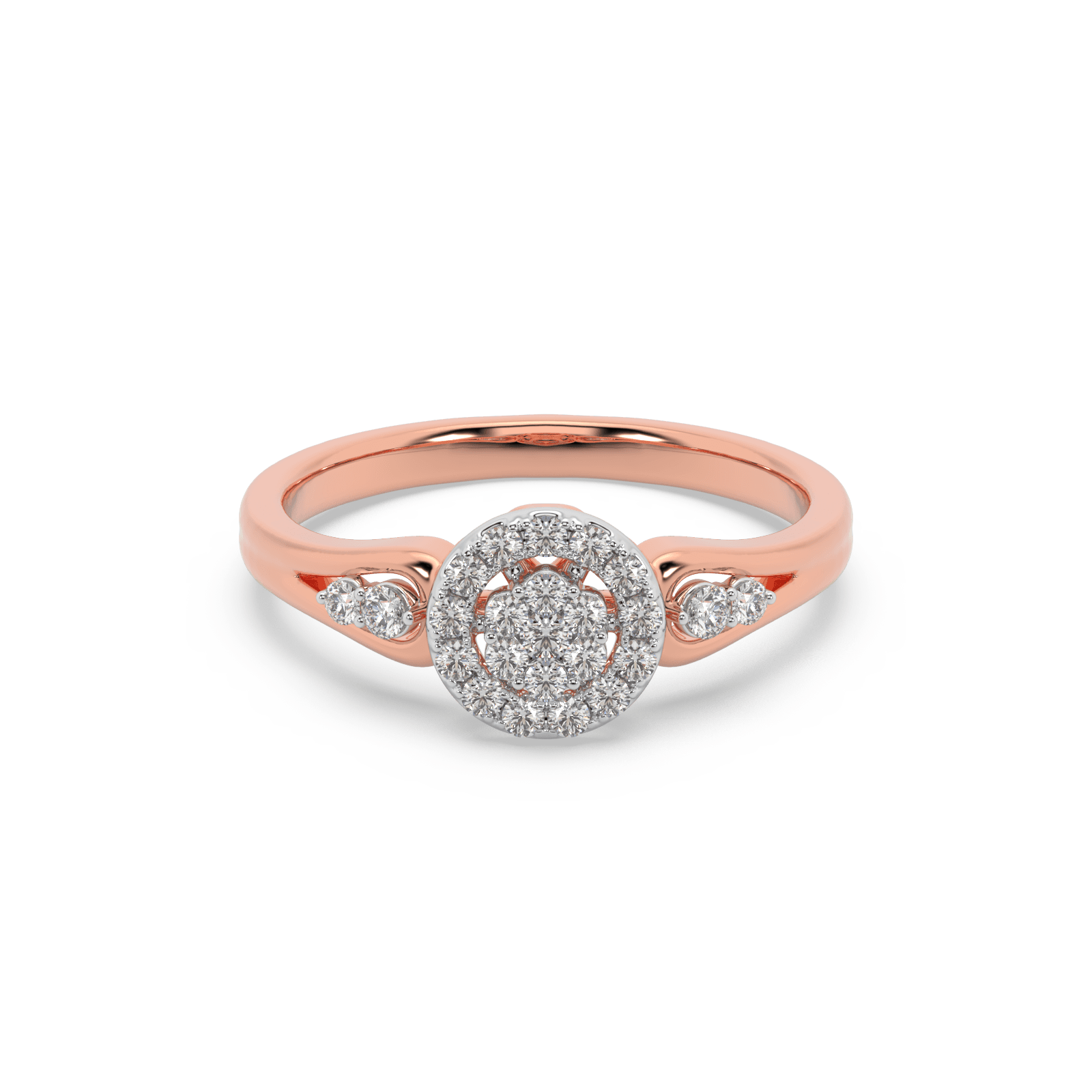 Diamond Spiral Rings